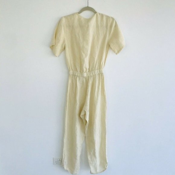 Tigerlily BNWT 100% Linen Ess Zuzela Women's Jumpsuit Size 12 RRP $250 - Picture 5 of 12